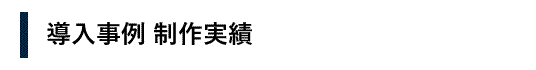 導入事例制作実績